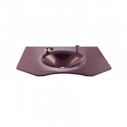 Cam Lavabo Berber Modeli 80x56 cm