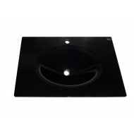 Cam Lavabo 12 mm 70 x 56 cm Siyah