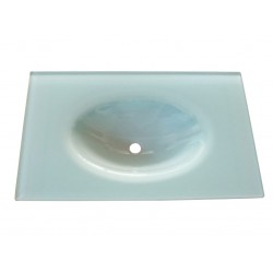 Cam Lavabo 12 mm 70 x 56 cm Beyaz