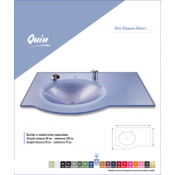 Cam Lavabo Quin Modeli 90x56 Cm