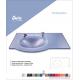 Cam Lavabo Quin Modeli 90x56 Cm - Cam Lavabo Modelleri