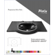 Cam Lavabo Platin Modeli 80x56 cm - Cam Lavabo Modelleri