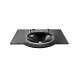 Cam Lavabo Platin Modeli 80x56 cm - Cam Lavabo Modelleri