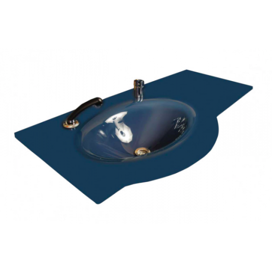 Cam Lavabo Kristal Modeli 90x56 Cm - Cam Lavabo Modelleri