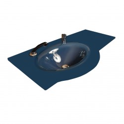 Cam Lavabo Kristal modeli 80x56 cm