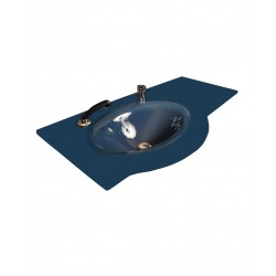 Cam Lavabo Kristal Modeli 100x56 Cm