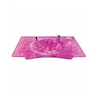 Cam Lavabo Kelebek Modeli 100x56 cm