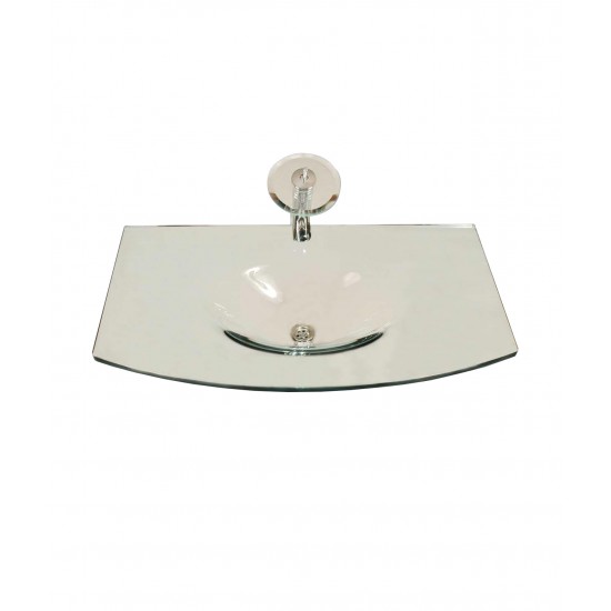 Cam Lavabo Dore Modeli 80x56 cm - Cam Lavabo Modelleri