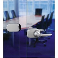 Hoppe Atlanta HCS GDA1530 Kapı Kolu-Mandal / Kırmızı-Yeşil Cam Cama Set