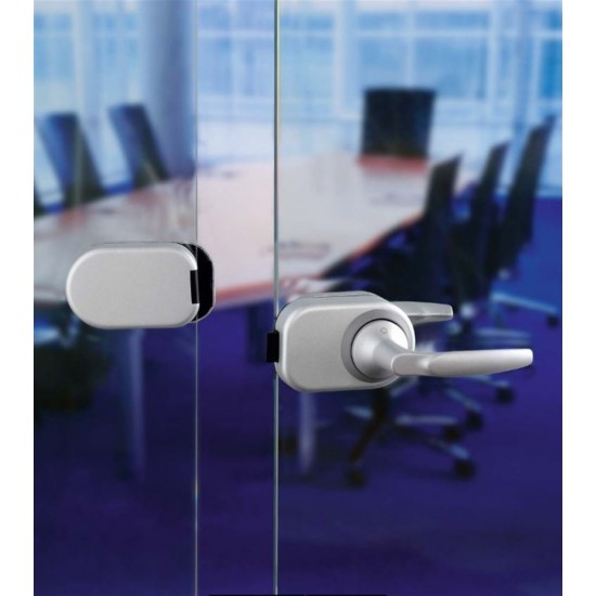 Hoppe Atlanta HCS GDA1530 Kapı Kolu-Mandal / Kırmızı-Yeşil Cam Cama Set