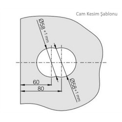 Hoppe Atlanta HCS GDA1530 Kapı Kolu-Anahtar / Anahtar Cam Cama Set