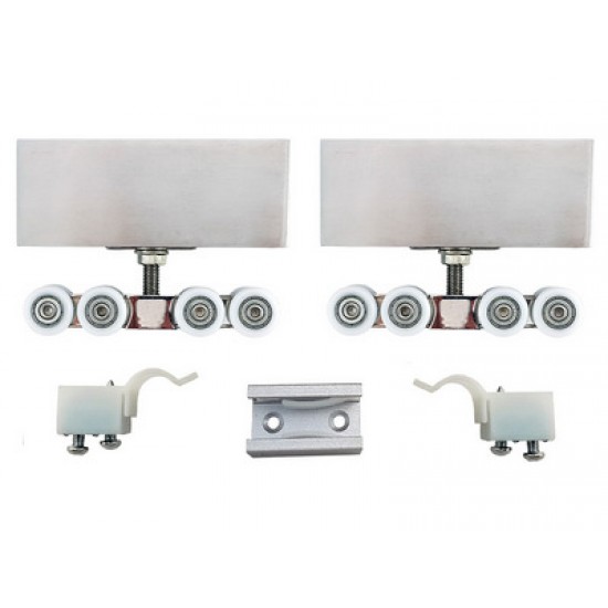 HT-8450-SET Geniş Dik Köşeli Sürme Cam Kapı Mekanizma Seti - Sürme Kapı Sistemleri