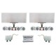 HT-8450-SET Geniş Dik Köşeli Sürme Cam Kapı Mekanizma Seti - Sürme Kapı Sistemleri