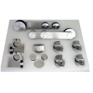 HT-8101E-SET-CAM Lama Paslanmaz Sürme Cam Kapı Mekanizma Seti