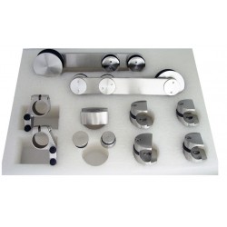 HT-8101E-SET-CAM Lama Paslanmaz Sürme Cam Kapı Mekanizma Seti