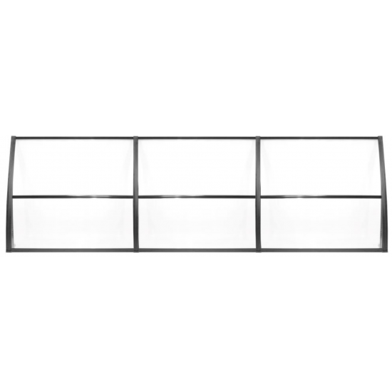 LUPIN Kapı Pencere Üstü Pratik Sundurma 105x360 - Şeffaf - Kapı Üstü Pratik Sundurma