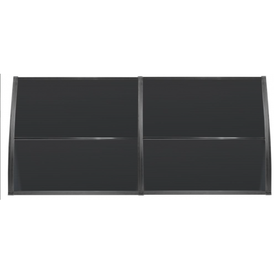 LUPIN Kapı Pencere Üstü Pratik Sundurma 105x240 - Siyah - Kapı Üstü Pratik Sundurma