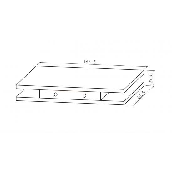 KD070/20-112 Düz Üst Menteşe Cam Kapı
