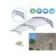 Kapı Üstü Pratik Sundurma 200 X 100 cm Gri - Kapı Üstü Pratik Sundurma