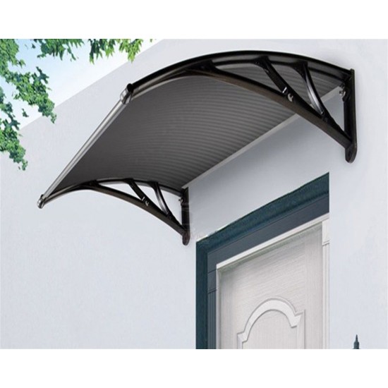 Kapı Üstü Pratik Sundurma 150 X 100 cm Siyah - Kapı Üstü Pratik Sundurma