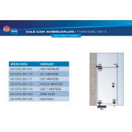 Kale Cam Kapı Aksesuar Seti-T Menteşeli KD070/12-300