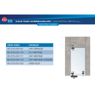 Kale Cam Kapı Aksesuar Seti-Kolsuz Standart KD070/12-500