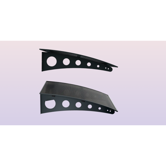 Metal Taşıyıcılı Kapı Üstü Pratik Sundurma Antrasit - Siyah Levha 150 x 150 Md1 - Metal Taşıyıcı Kapı Üstü Pratik Sundurma