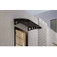 Metal Taşıyıcılı Kapı Üstü Pratik Sundurma Antrasit - Siyah Levha 110 x 70 Md1 - Metal Taşıyıcı Kapı Üstü Pratik Sundurma