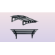 Metal Taşıyıcılı Kapı Üstü Pratik Sundurma Antrasit - Şeffaf Levha 120 x 70 Md1 - Metal Taşıyıcı Kapı Üstü Pratik Sundurma