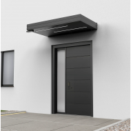 Alüminyum Işıklı Sundurma Korrain Lux Solo Left 160 cm x 90 cm Ledli 