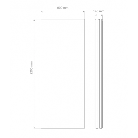 Alüminyum Işıklı Sundurma Korrain Outdoor 220 cm x 90 cm Yan Panel - Alüminyum Işıklı Sundurma