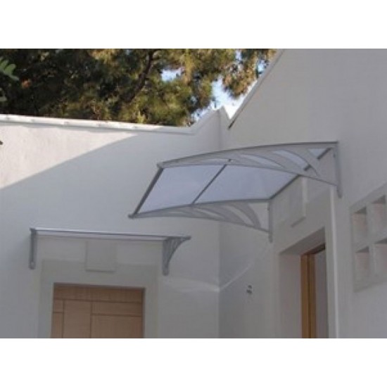 Transpaforza TF STD 1.12 Kapı Üstü Sundurma 240 X 100 Beyaz 3 mm Solid levha