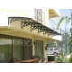 Transpaforza TF STD 1.12 Kapı Üstü Sundurma 360 X 100 Gri 3 mm Solid levha