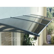Transpaforza TF STD 1.12 Kapı Üstü Sundurma 360 X 100 Gri 3 mm Solid levha