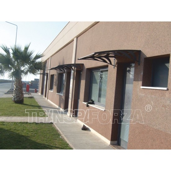 Transpaforza TF STD 1.12 Kapı Üstü Sundurma 360 X 100 Bronz 3 mm Solid levha