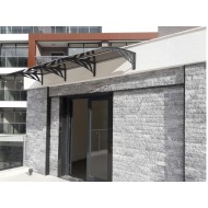 Transpaforza TF STD 1.12 Kapı Üstü Sundurma 360 X 100 Bronz 3 mm Solid levha