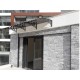 Transpaforza TF STD 1.12 Kapı Üstü Sundurma 360 X 100 Bronz 3 mm Solid levha