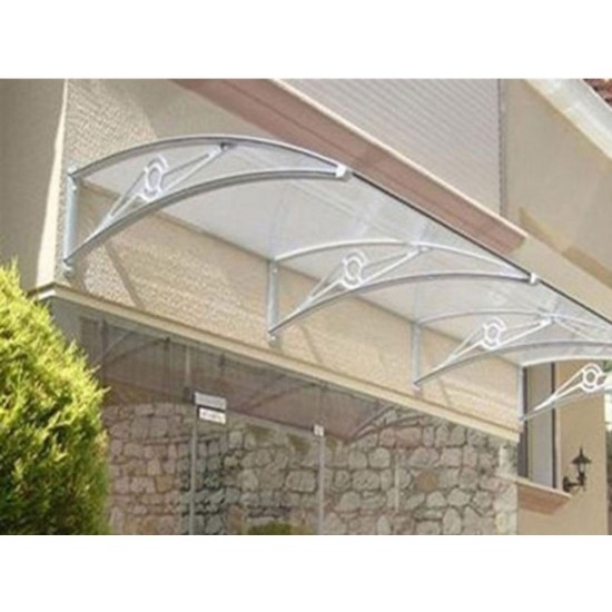 TF Delux Seri 1,12 Alüminyum Ayaklı Sundurma 240 X 100 Gri 3 mm Solid Levha
