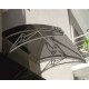 TF Prolüx Kapı Üstü 15,19 Alüminyum Ayaklı Sundurma 190 X 150 Gri 4 mm Solid Levha 