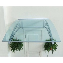 TF Prolüx Kapı Üstü 15,19 Alüminyum Ayaklı Sundurma 190 X 150 Yeşil 4 mm Solid Levha