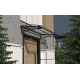 Metal Taşıyıcılı Kapı Üstü Pratik Sundurma Antrasit - Şeffaf Levha 100 x 80 Md2 - Metal Taşıyıcı Kapı Üstü Pratik Sundurma