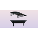 Metal Taşıyıcılı Kapı Üstü Pratik Sundurma Antrasit - Siyah Levha 250 x 150 Md2 - Metal Taşıyıcı Kapı Üstü Pratik Sundurma