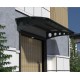 Metal Taşıyıcılı Kapı Üstü Pratik Sundurma Antrasit - Siyah Levha 300 x 150 Md1 - Metal Taşıyıcı Kapı Üstü Pratik Sundurma