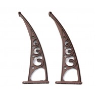 Pratik Sundurma Kapı Pencere Üstü 100x120 cm Kahve 6 mm Bronz Levha