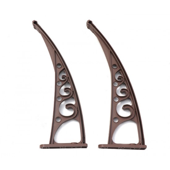 Pratik Sundurma Kapı Pencere Üstü 100x120 cm Kahve 6 mm Bronz Levha - Kapı Üstü Pratik Sundurma