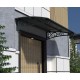 Metal Taşıyıcılı Kapı Üstü Pratik Sundurma Antrasit - Siyah Levha 160 x 110 Md2 - Metal Taşıyıcı Kapı Üstü Pratik Sundurma