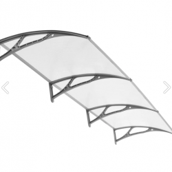 Kapı Üstü Pratik Sundurma 360 X 80 Cm Gri