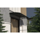 Metal Taşıyıcılı Kapı Üstü Pratik Sundurma Antrasit - Siyah Levha 130 x 120 Md2 - Metal Taşıyıcı Kapı Üstü Pratik Sundurma