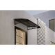 Metal Taşıyıcılı Kapı Üstü Pratik Sundurma Antrasit - Siyah Levha 140 x 120 Md2 - Metal Taşıyıcı Kapı Üstü Pratik Sundurma