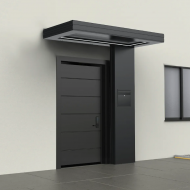 Alüminyum Işıklı Sundurma Vera Viela Mono Right 200 cm x 90 cm Ledli Posta Kutulu